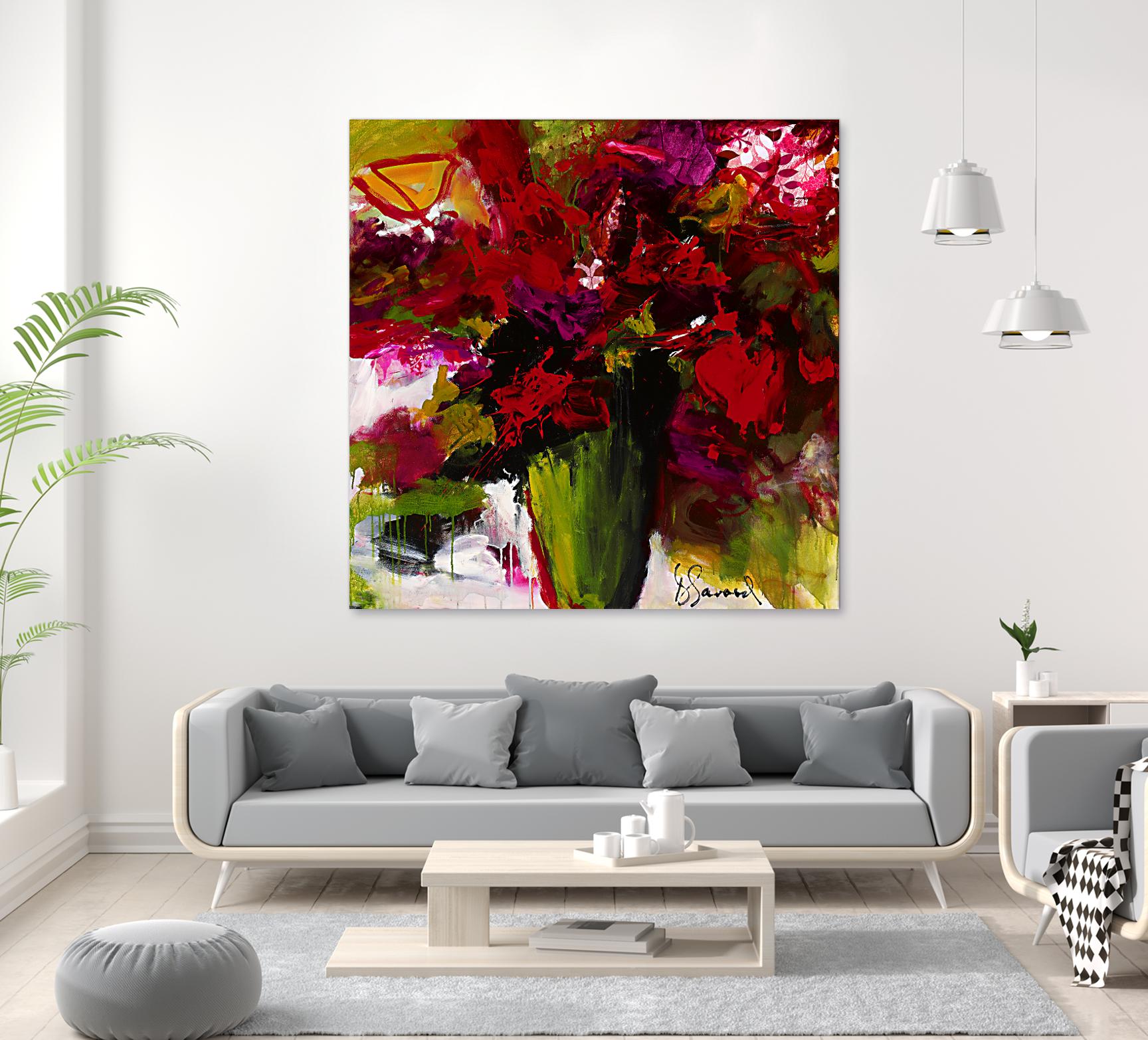 Fleur du Paradis by Doris Savard on GIANT ART - green floral