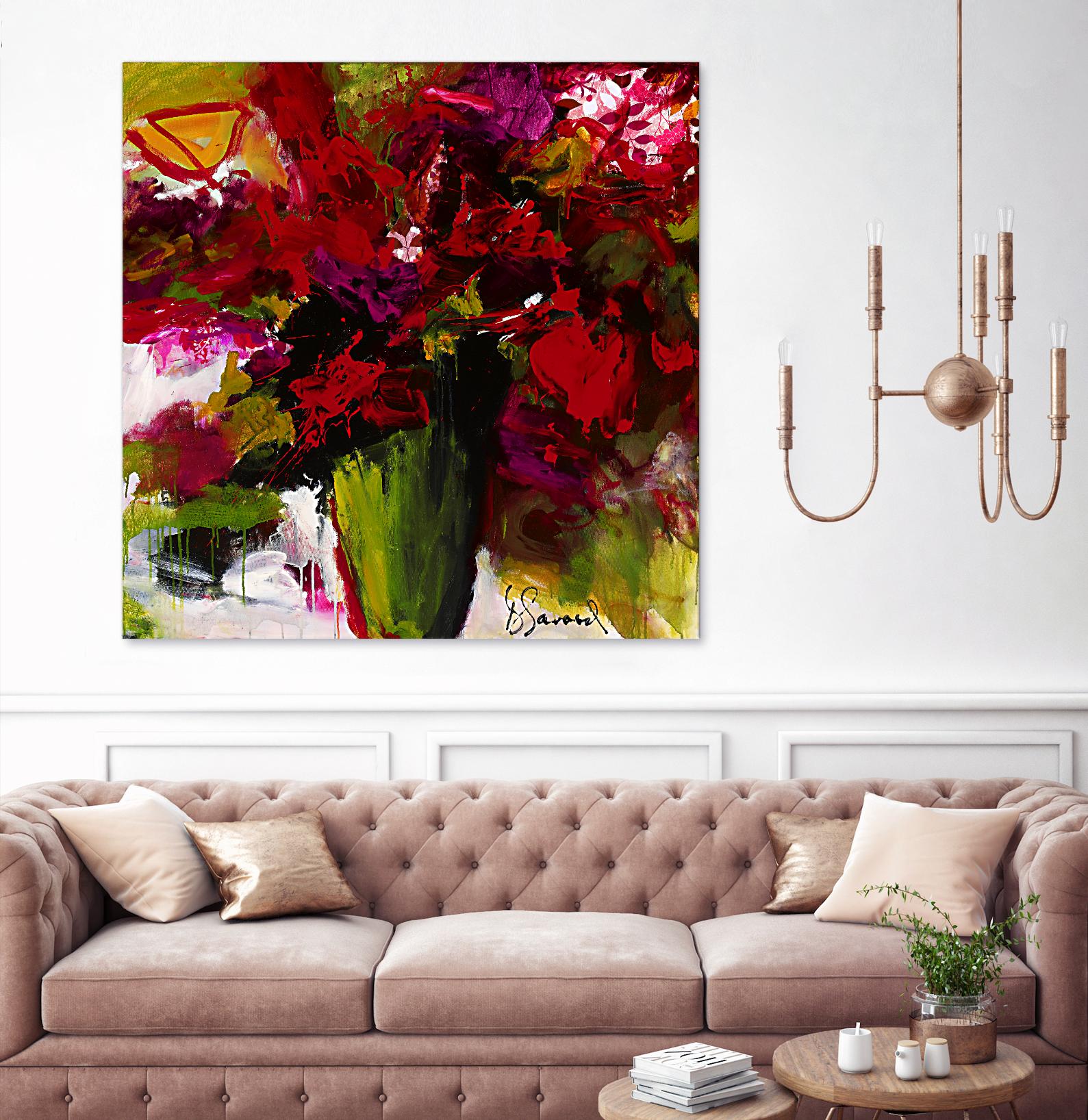 Fleur du Paradis by Doris Savard on GIANT ART - green floral