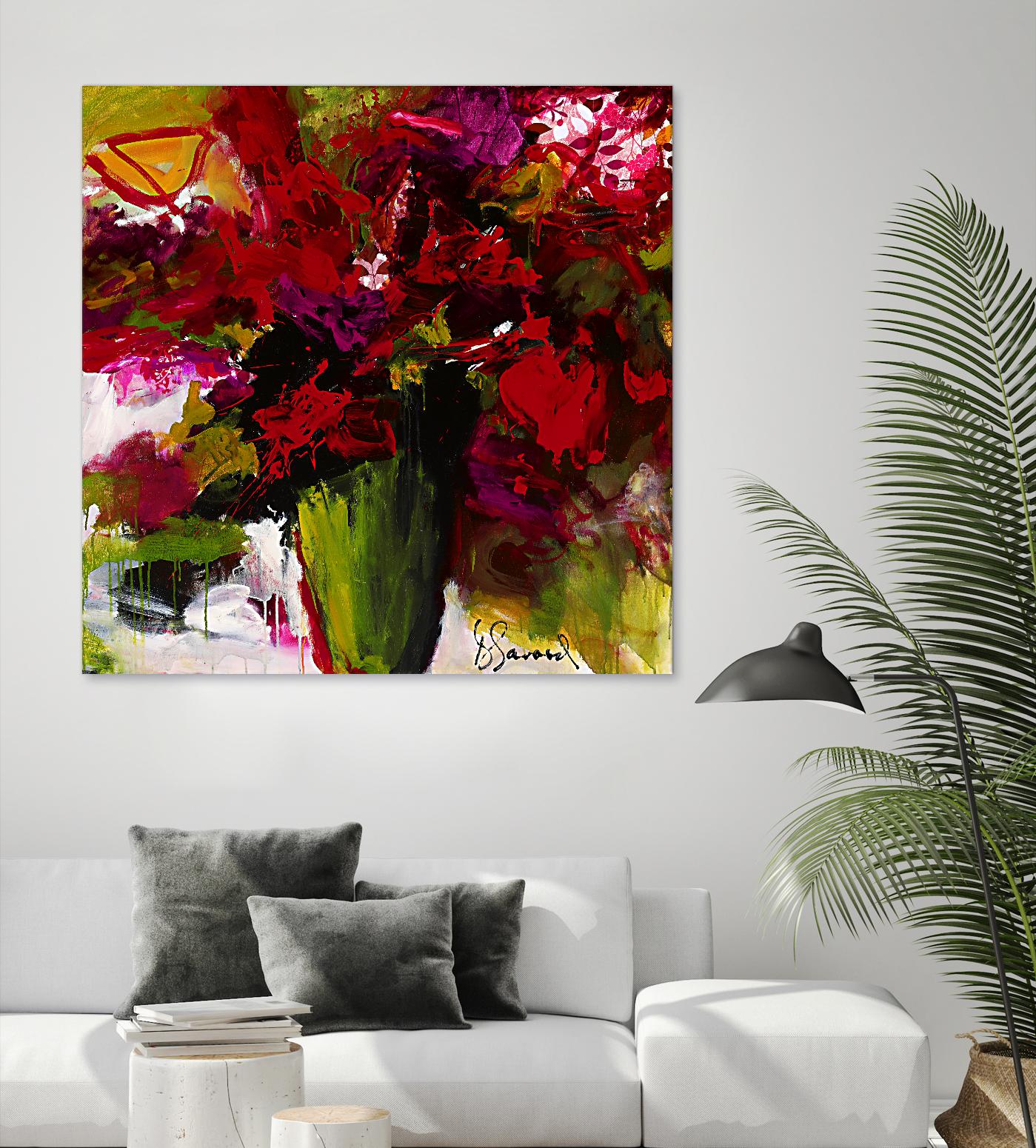 Fleur du Paradis by Doris Savard on GIANT ART - green floral