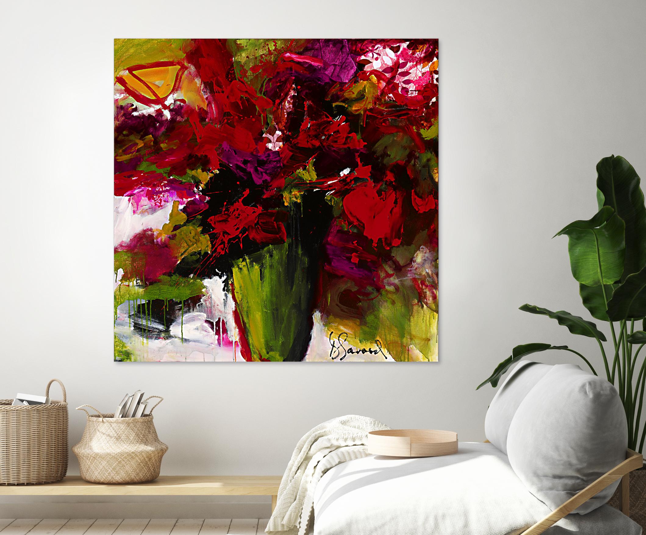 Fleur du Paradis by Doris Savard on GIANT ART - green floral