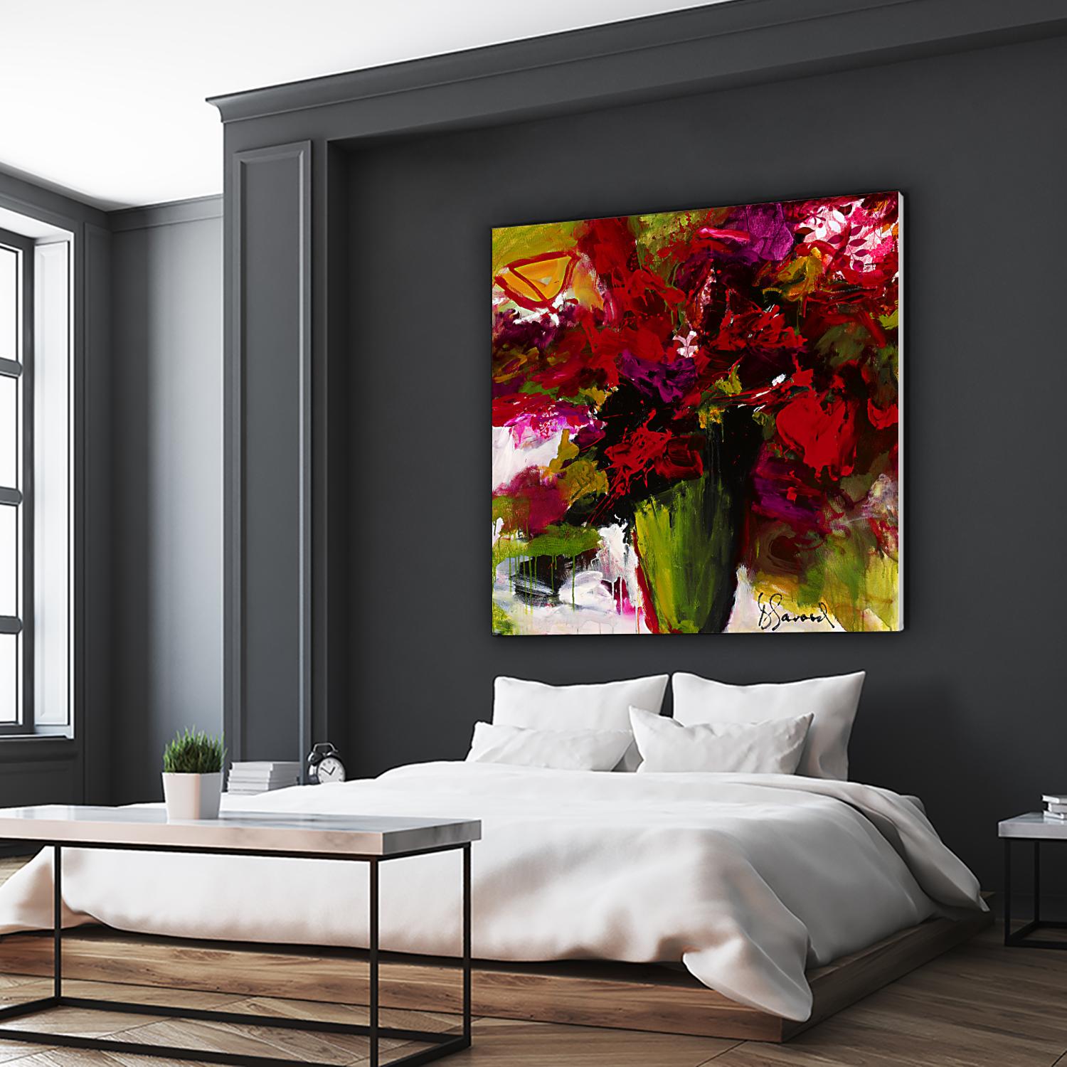 Fleur du Paradis by Doris Savard on GIANT ART - green floral