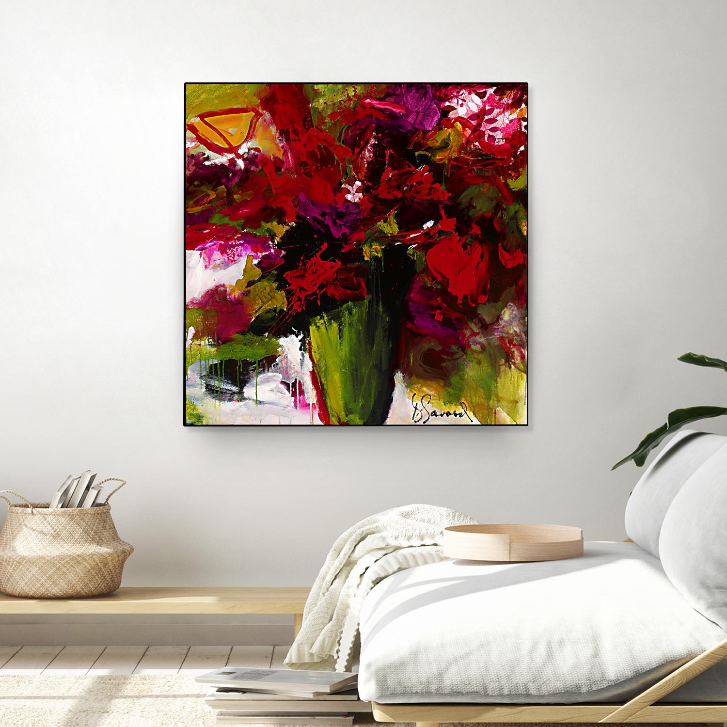 Fleur du Paradis by Doris Savard on GIANT ART - green floral