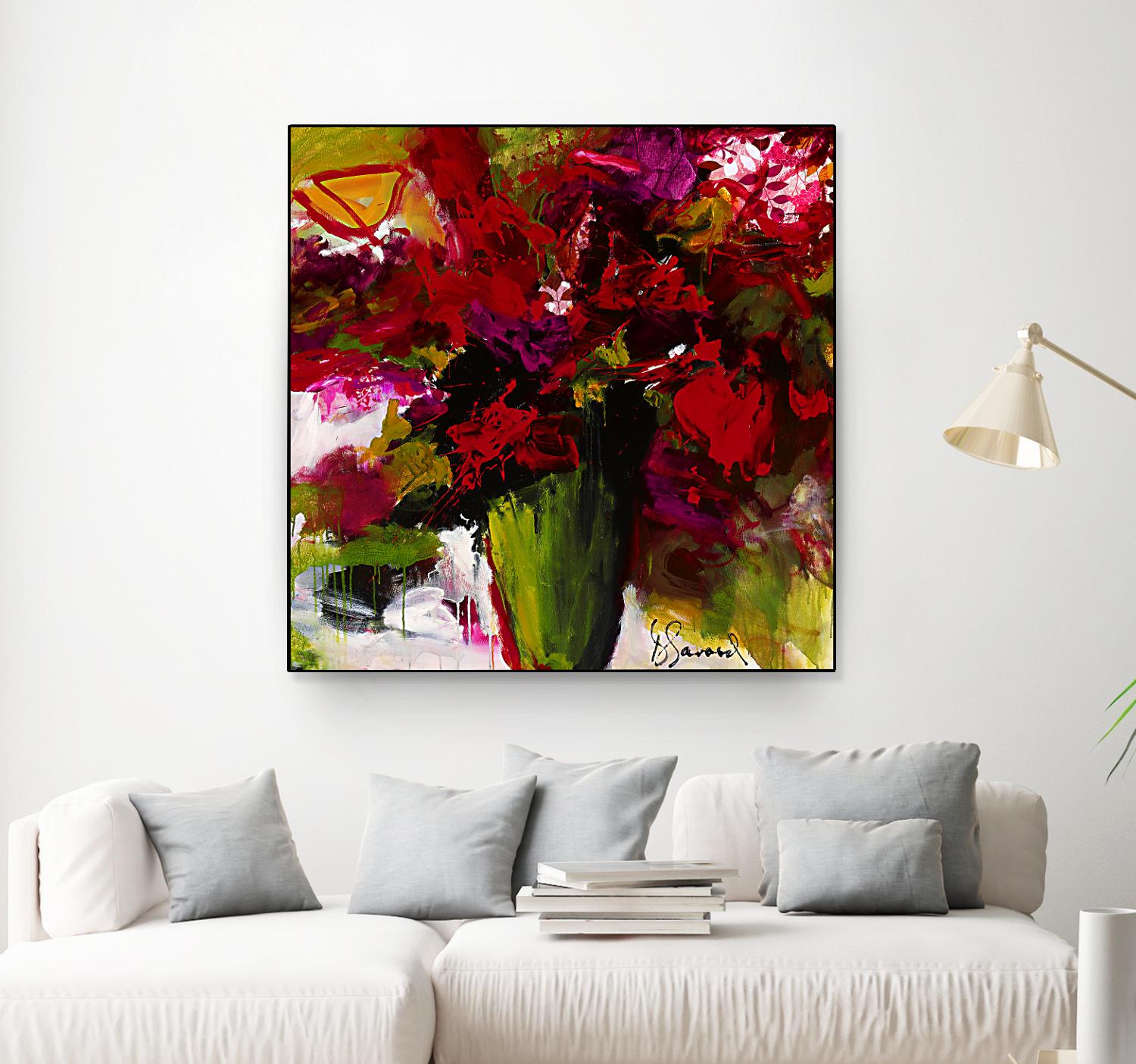 Fleur du Paradis by Doris Savard on GIANT ART - green floral