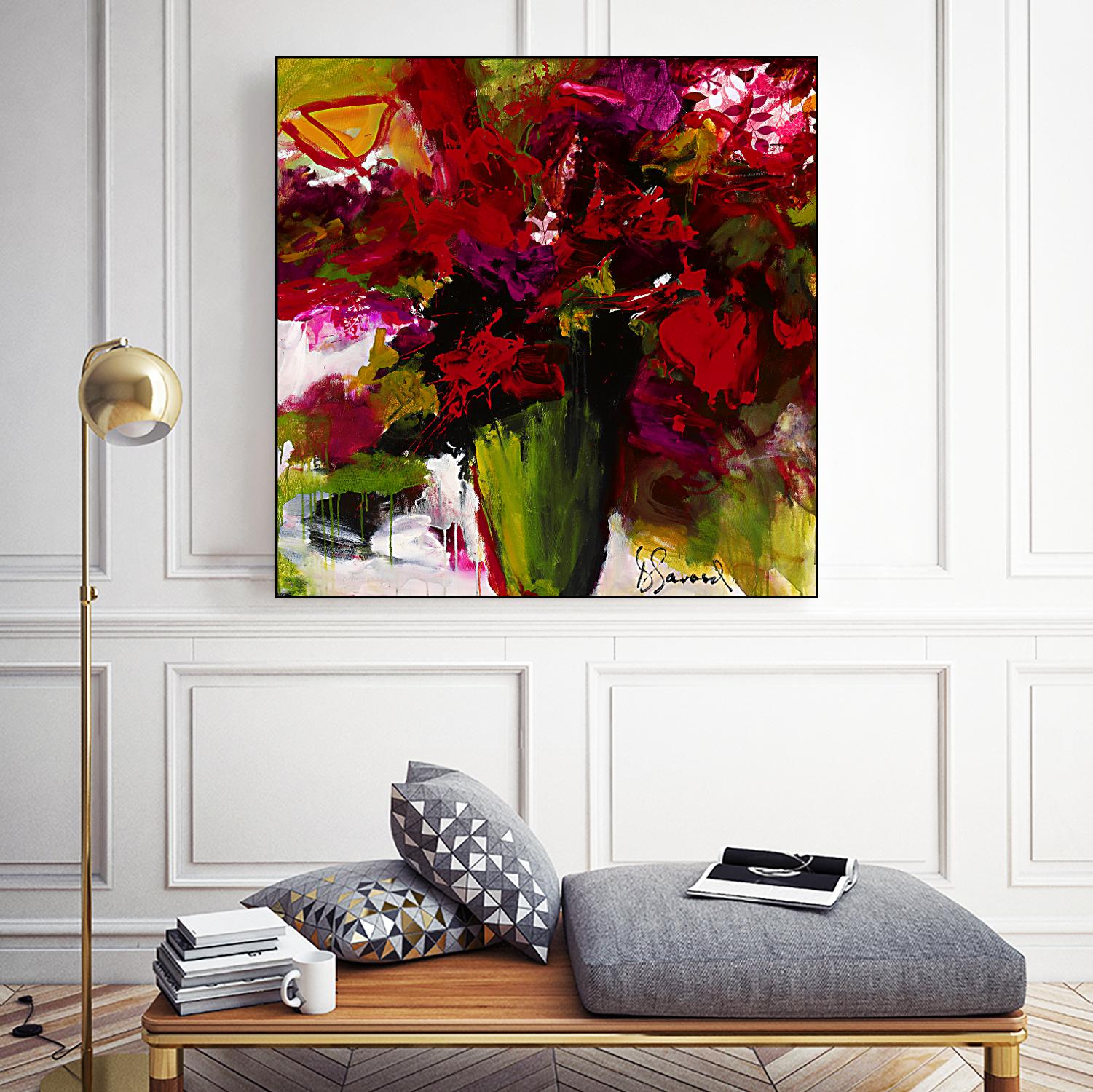 Fleur du Paradis by Doris Savard on GIANT ART - green floral
