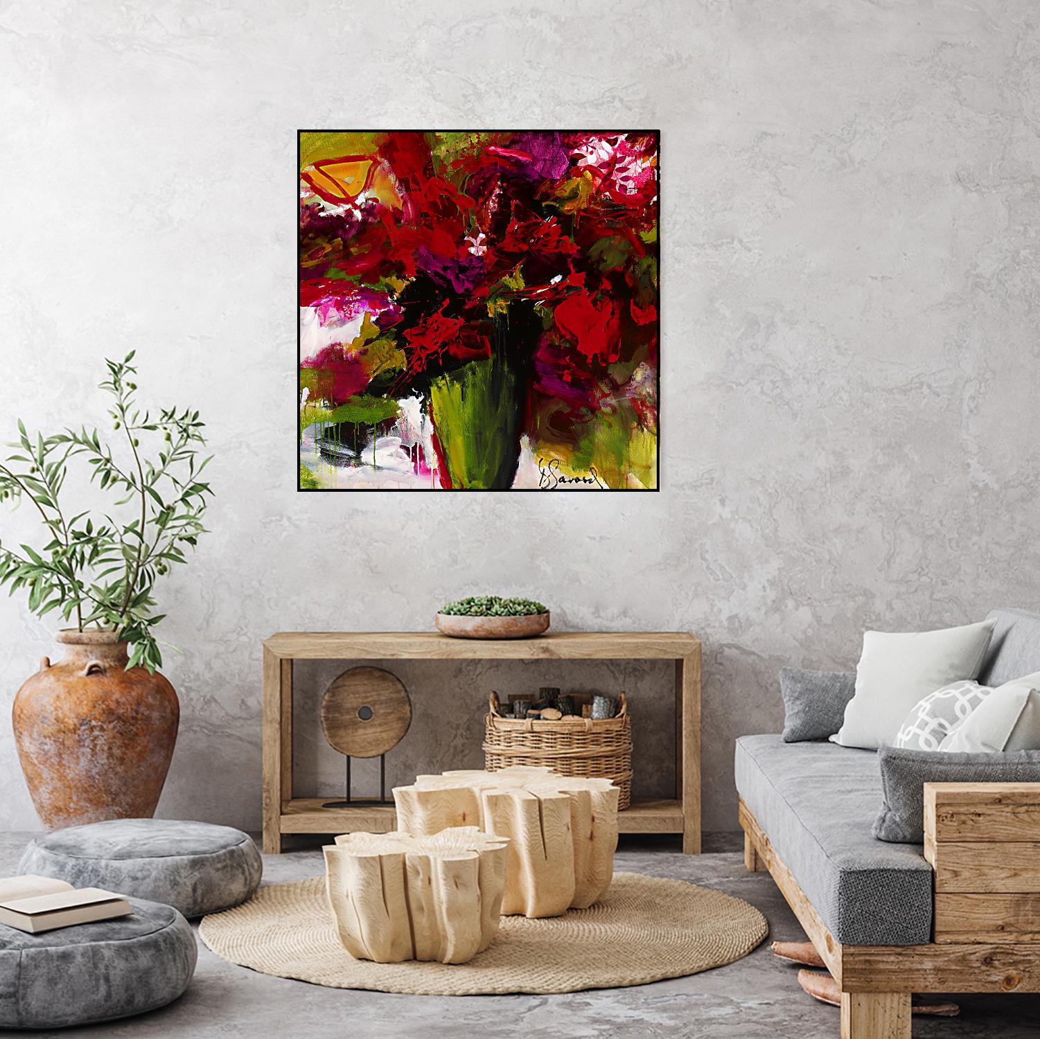 Fleur du Paradis by Doris Savard on GIANT ART - green floral