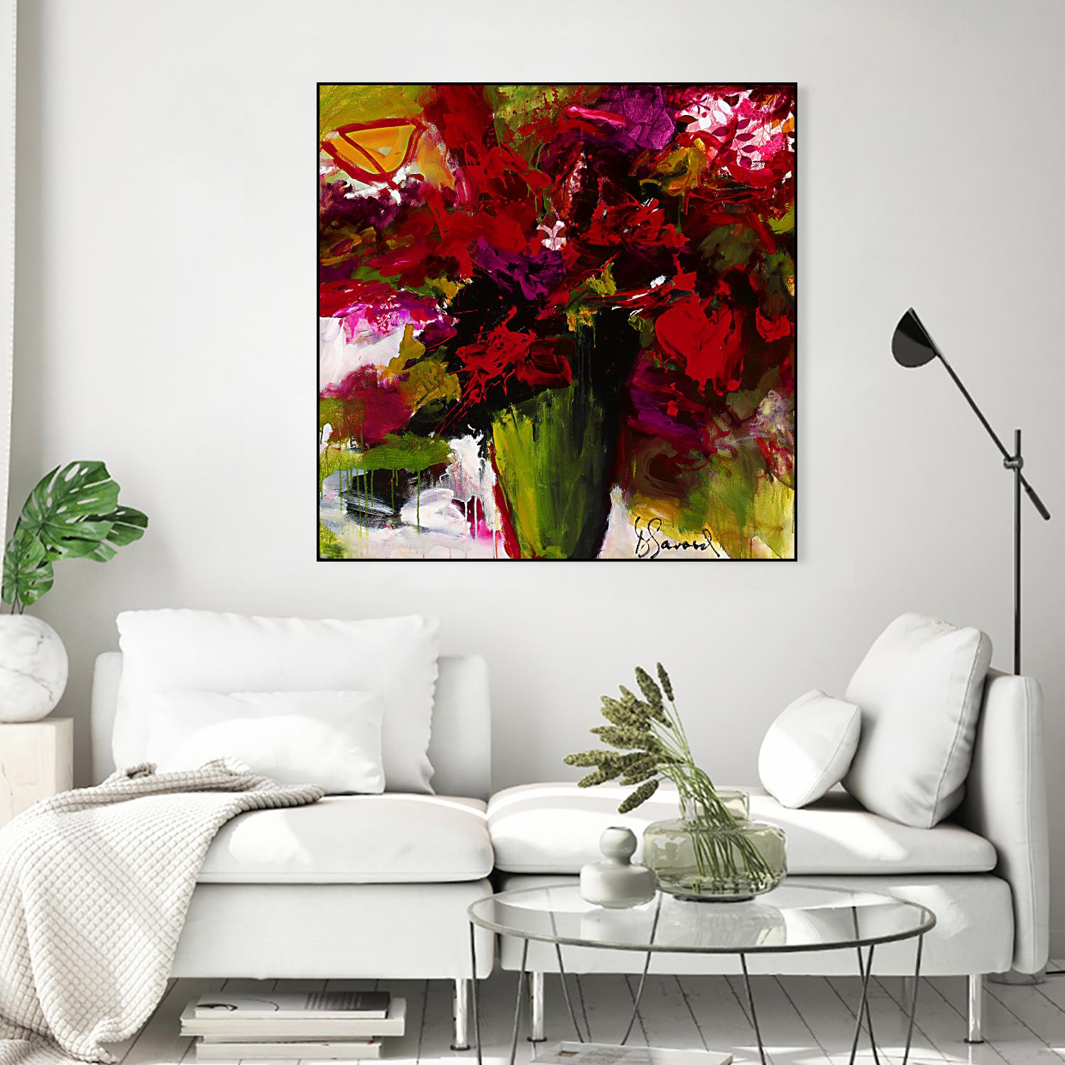 Fleur du Paradis by Doris Savard on GIANT ART - green floral