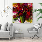 Fleur du Paradis by Doris Savard on GIANT ART - red flowers canadian painters