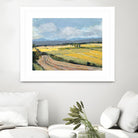 Summer Landscape by Jacques Clement on GIANT ART - pink landscape artistes du québec