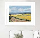 Summer Landscape by Jacques Clement on GIANT ART - pink landscape artistes du québec