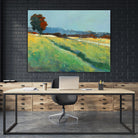 The red tree by Jacques Clement on GIANT ART - blue landscape