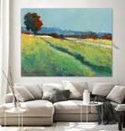 The red tree by Jacques Clement on GIANT ART - blue landscape