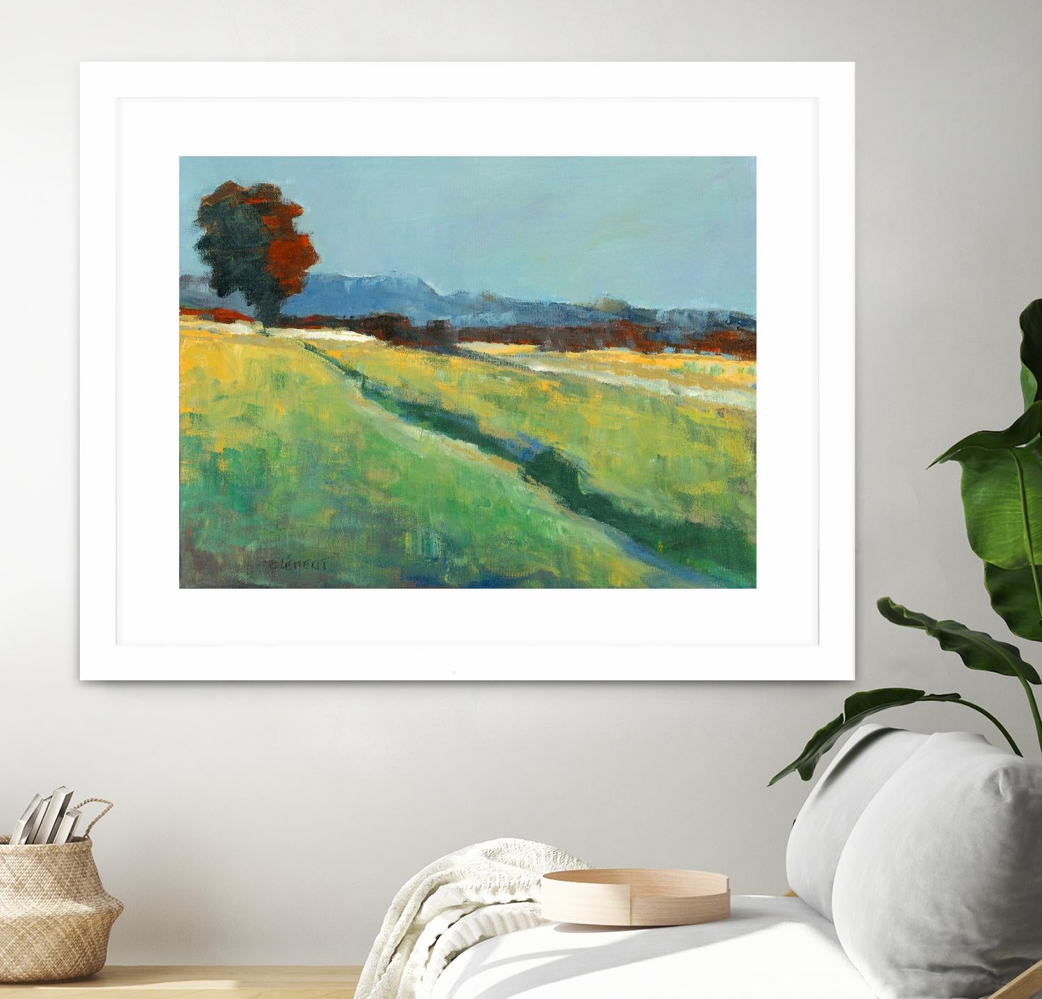 The red tree by Jacques Clement on GIANT ART - green landscape