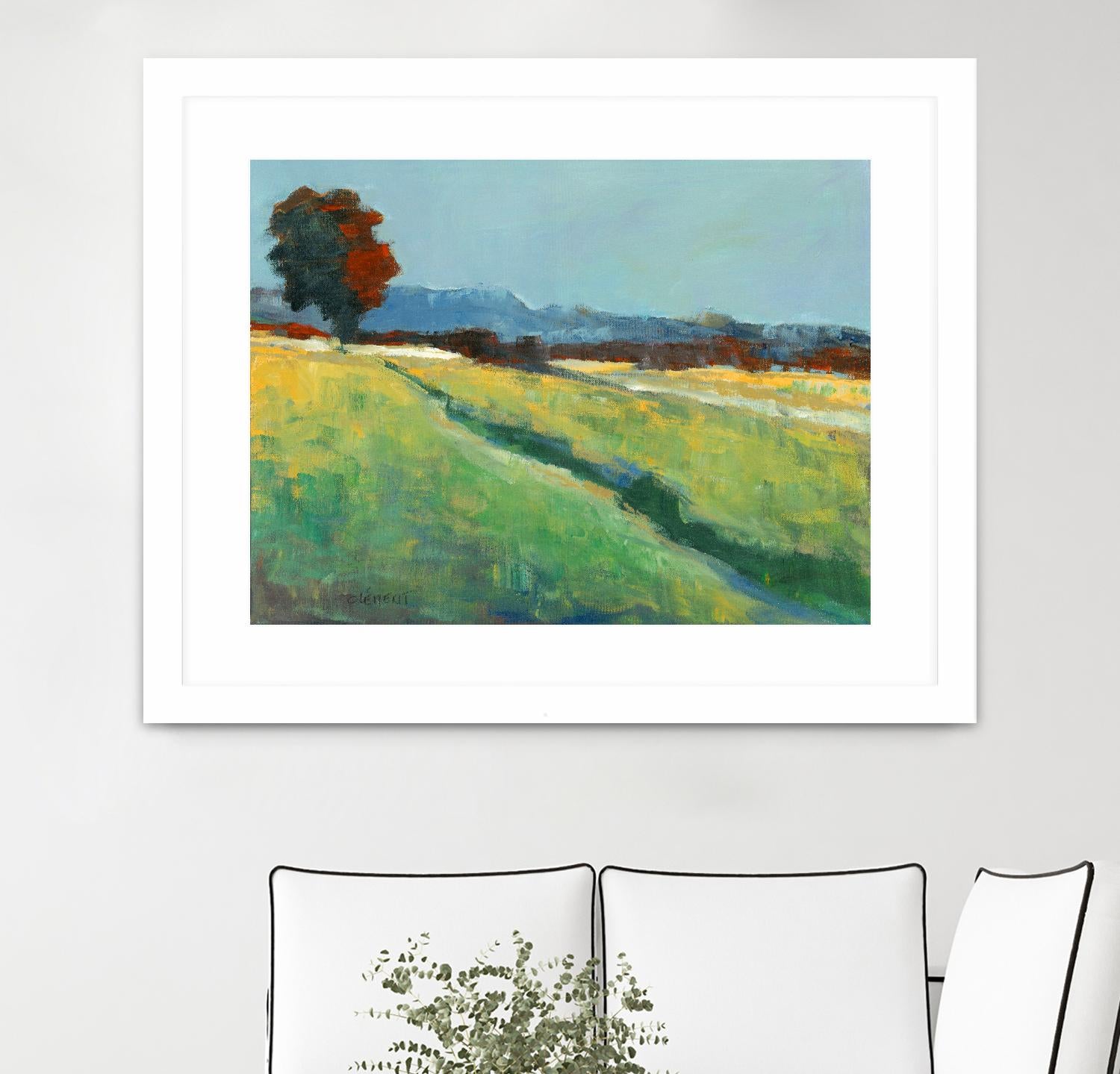 The red tree by Jacques Clement on GIANT ART - green landscape