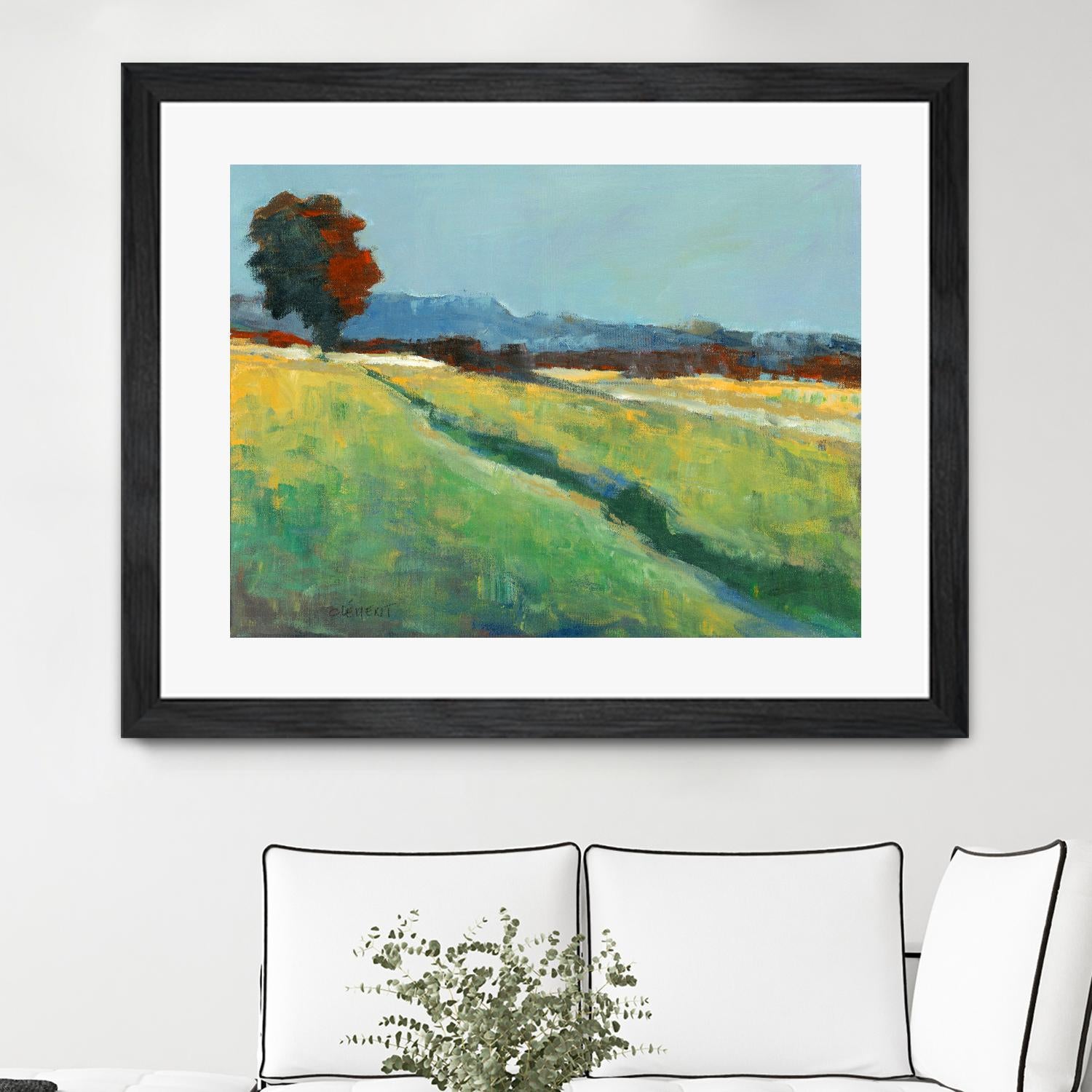 The red tree by Jacques Clement on GIANT ART - green landscape