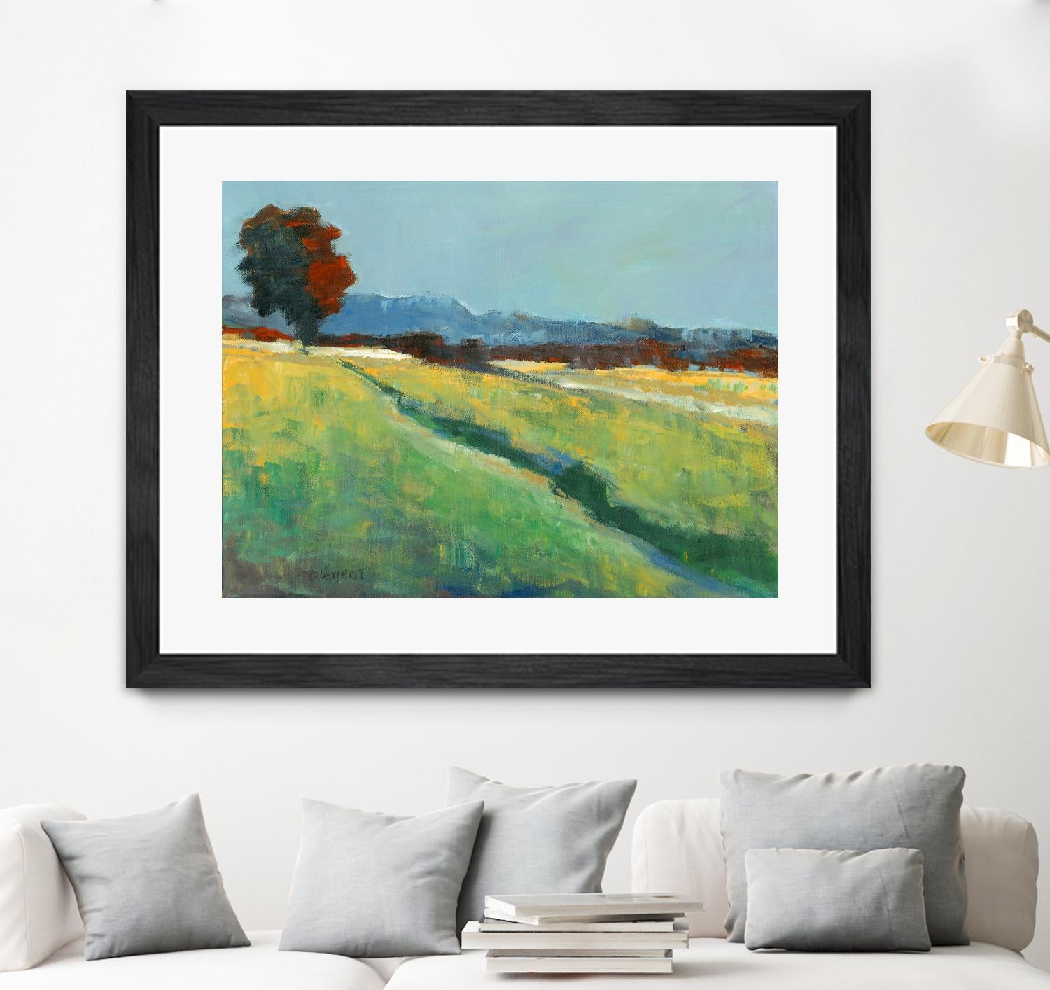 The red tree by Jacques Clement on GIANT ART - green landscape