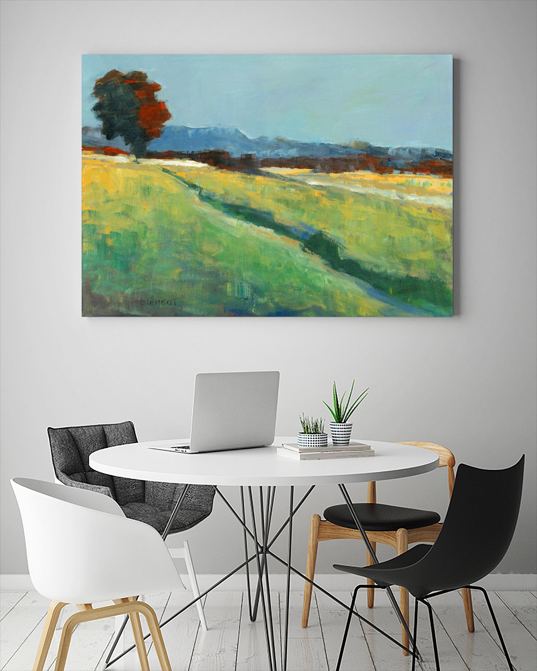 The red tree by Jacques Clement on GIANT ART - green landscape