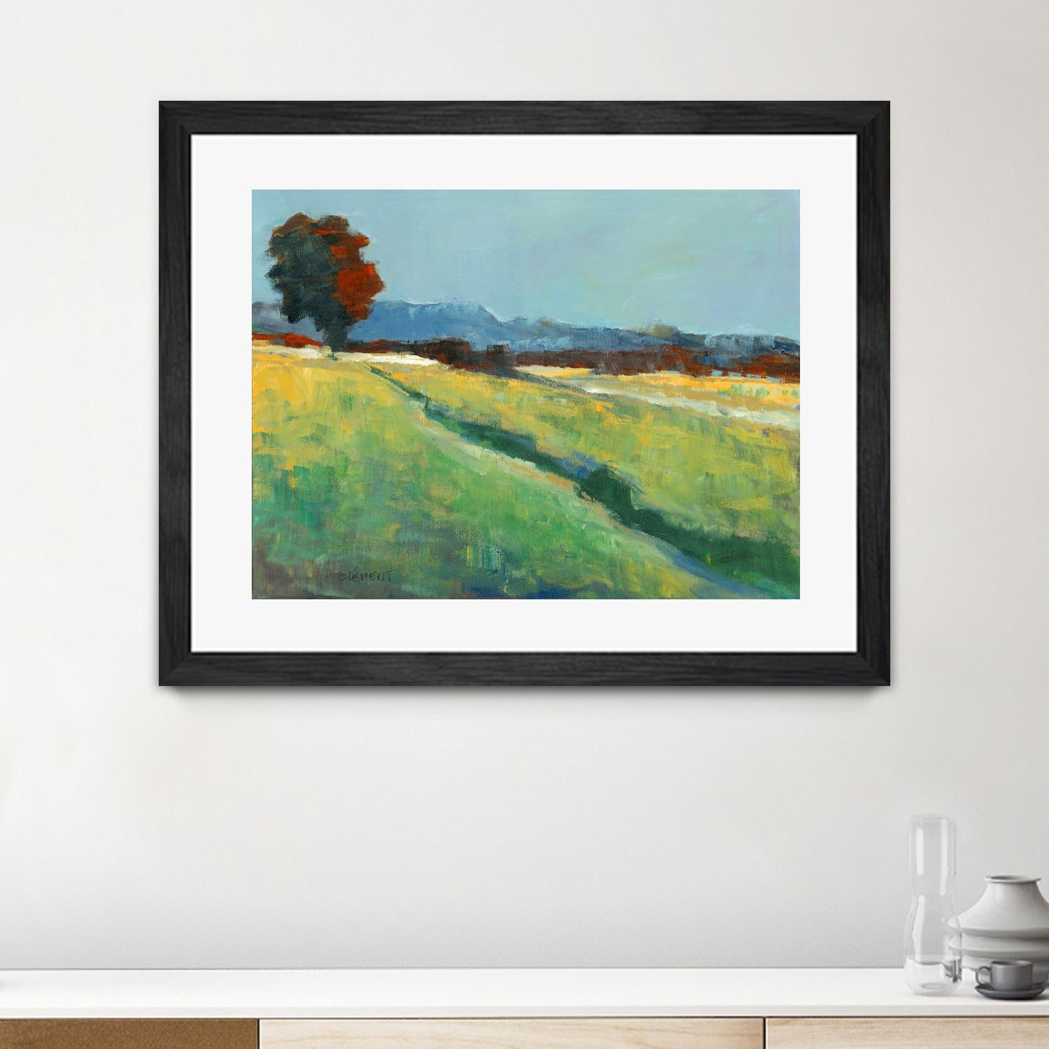 The red tree by Jacques Clement on GIANT ART - green landscape