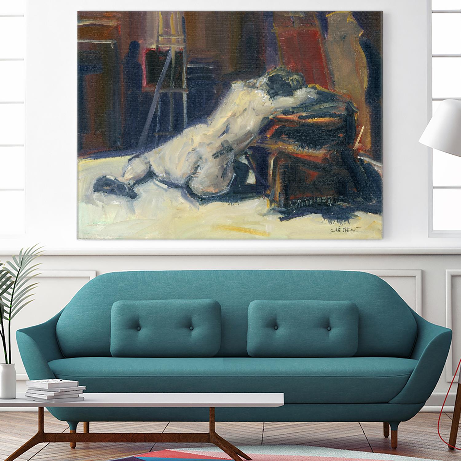 Lyrsa by Jacques Clement on GIANT ART - beige nude