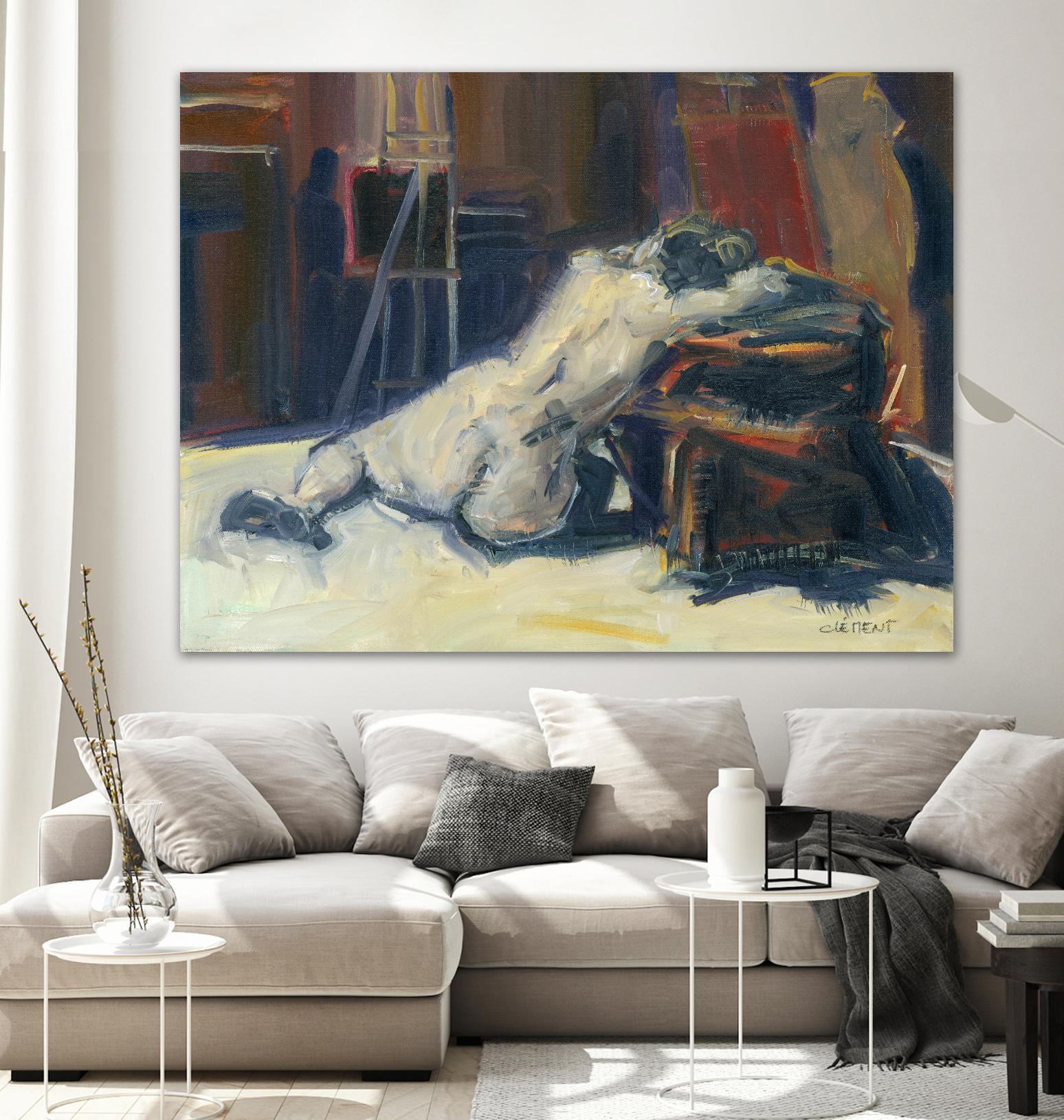 Lyrsa by Jacques Clement on GIANT ART - beige nude