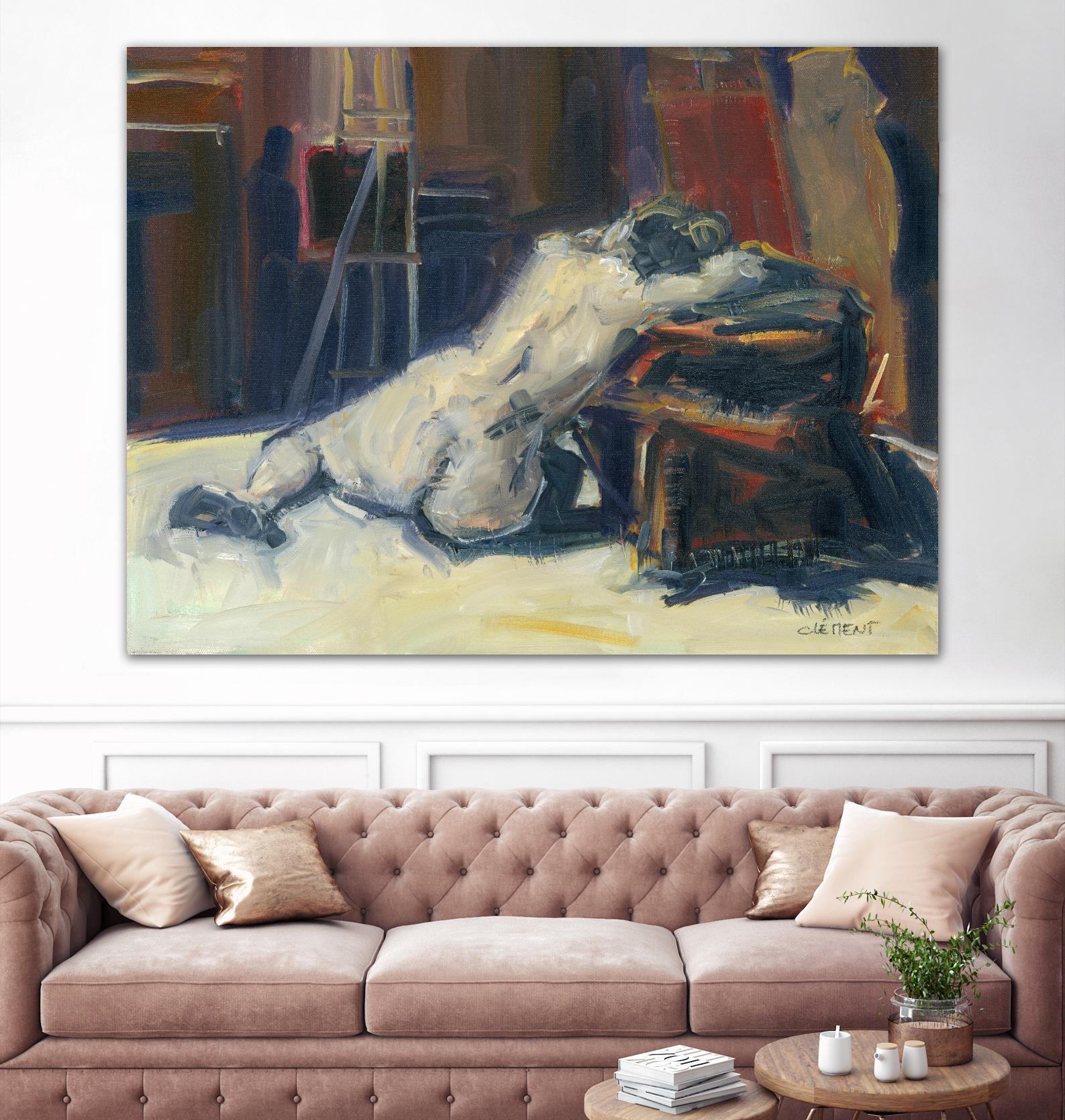 Lyrsa by Jacques Clement on GIANT ART - beige nude