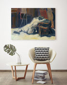 Lyrsa by Jacques Clement on GIANT ART - beige figurative corps nu