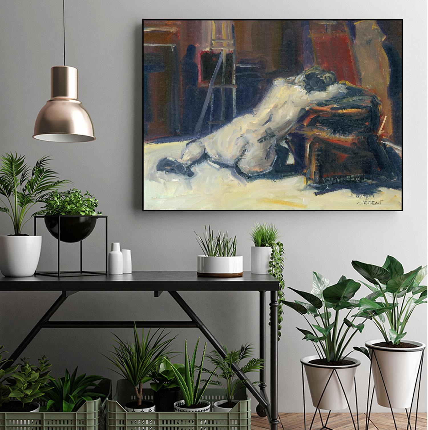 Lyrsa by Jacques Clement on GIANT ART - beige nude