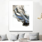 Green And Blue Wave by Alyson Mccrink on GIANT ART - grey abstract volage