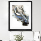 Green And Blue Wave by Alyson Mccrink on GIANT ART - grey abstract volage