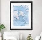 Purple Wave by Alyson Mccrink on GIANT ART - blue abstract liquide