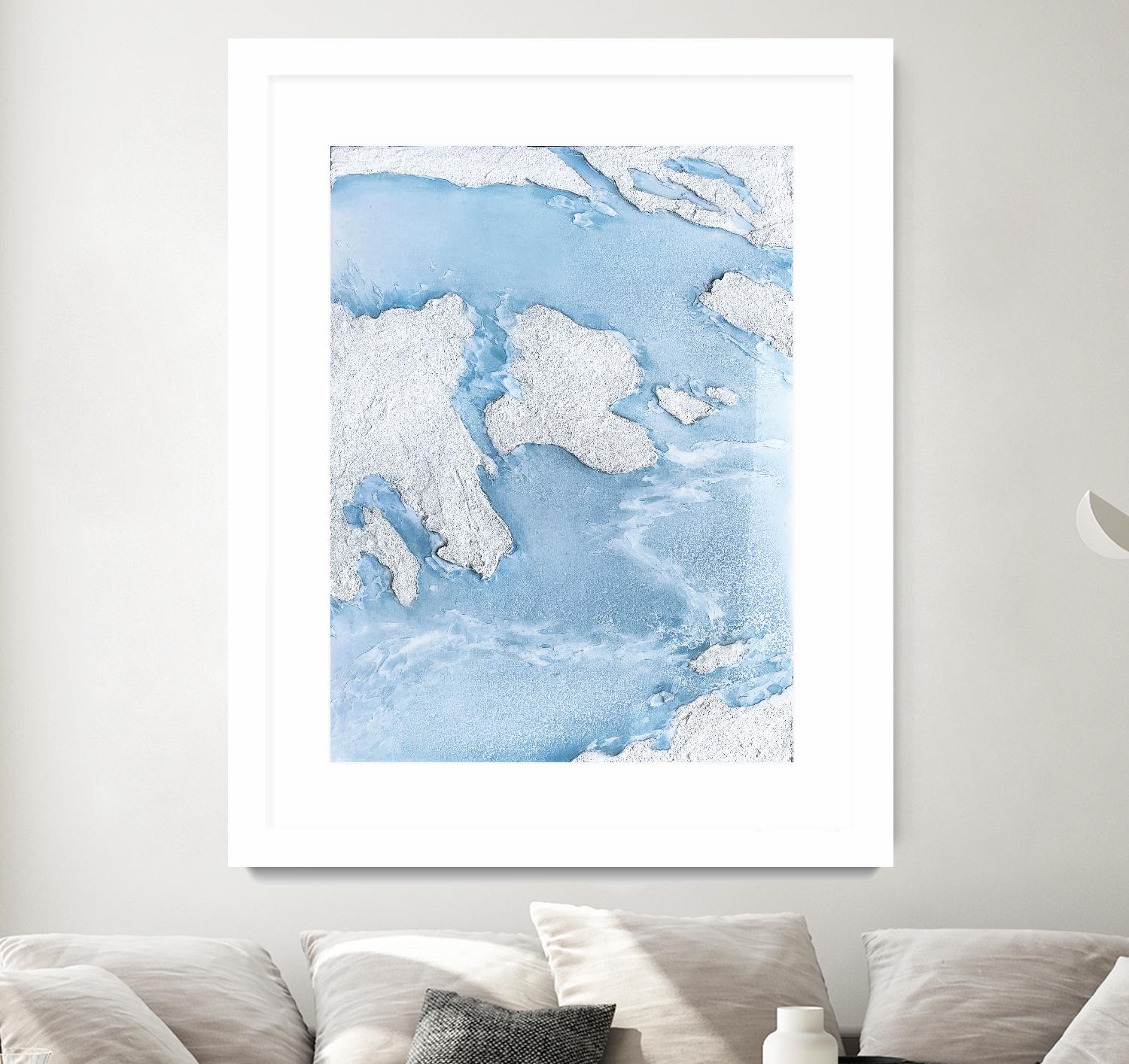 Purple Wave by Alyson Mccrink on GIANT ART - blue abstract liquide