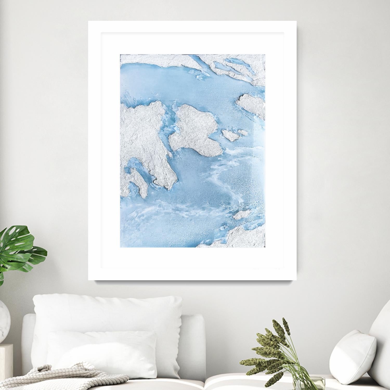 Purple Wave by Alyson Mccrink on GIANT ART - blue abstract liquide