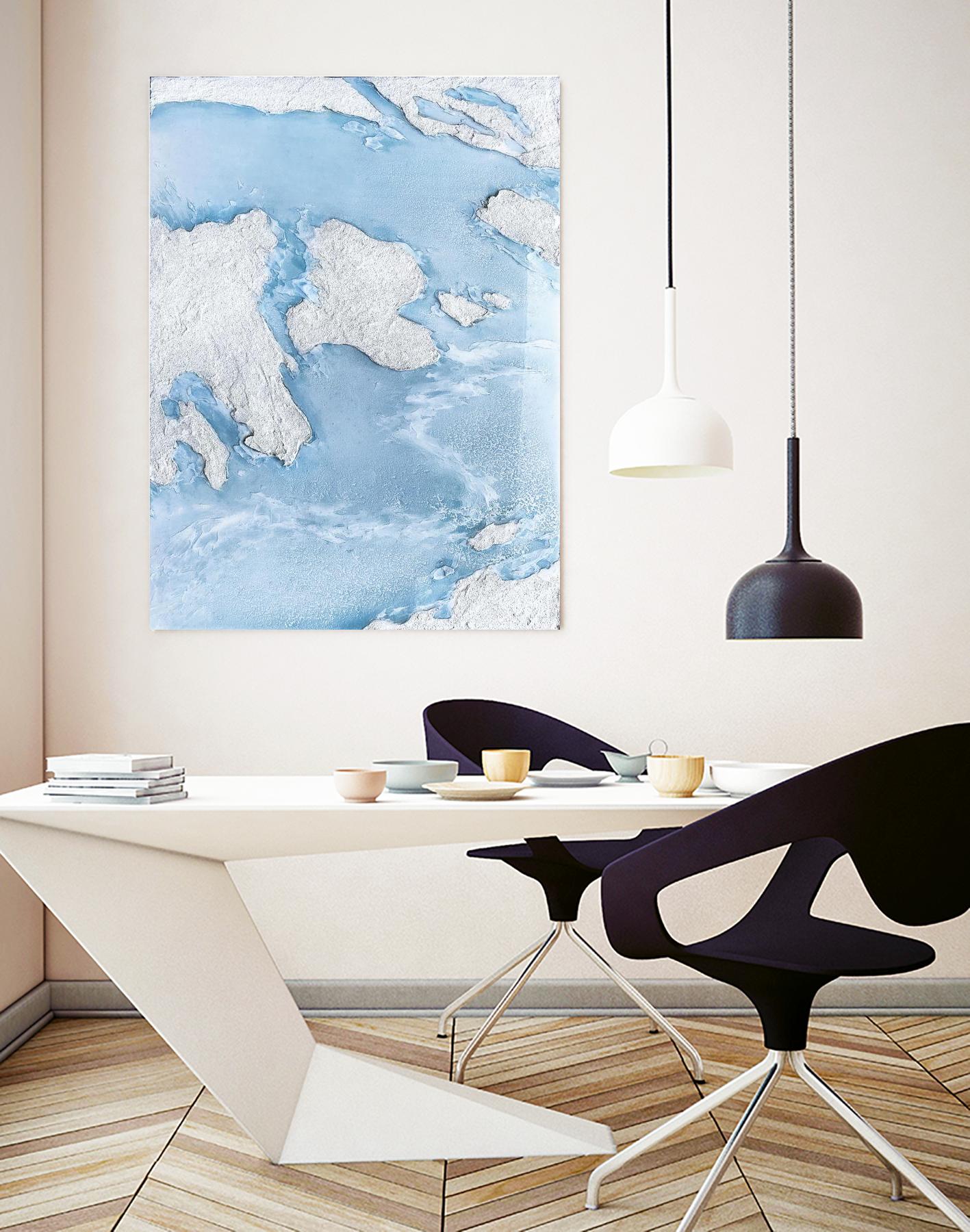 Purple Wave by Alyson Mccrink on GIANT ART - blue abstract liquide