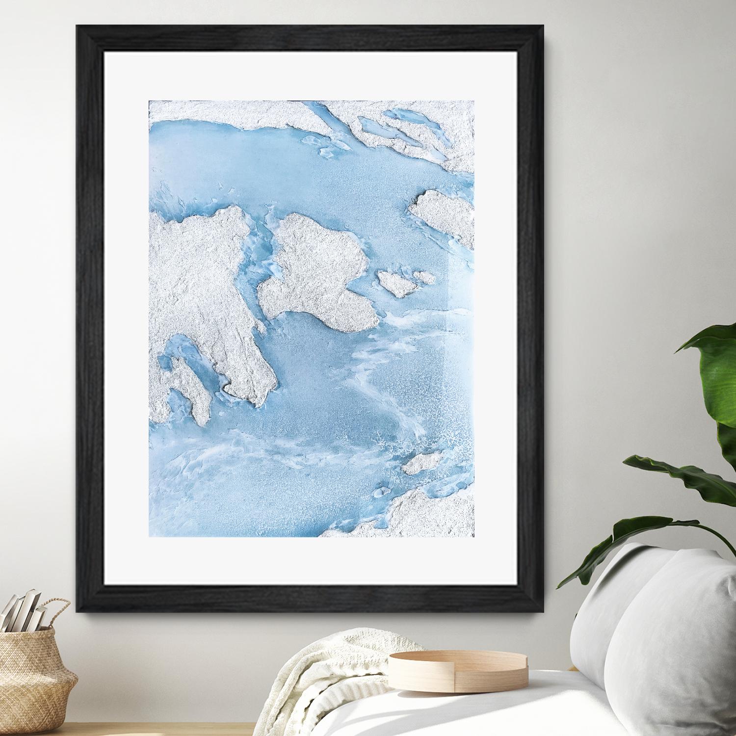 Purple Wave by Alyson Mccrink on GIANT ART - blue abstract liquide