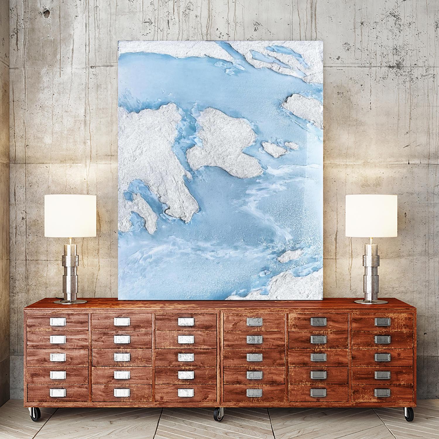 Purple Wave by Alyson Mccrink on GIANT ART - blue abstract liquide