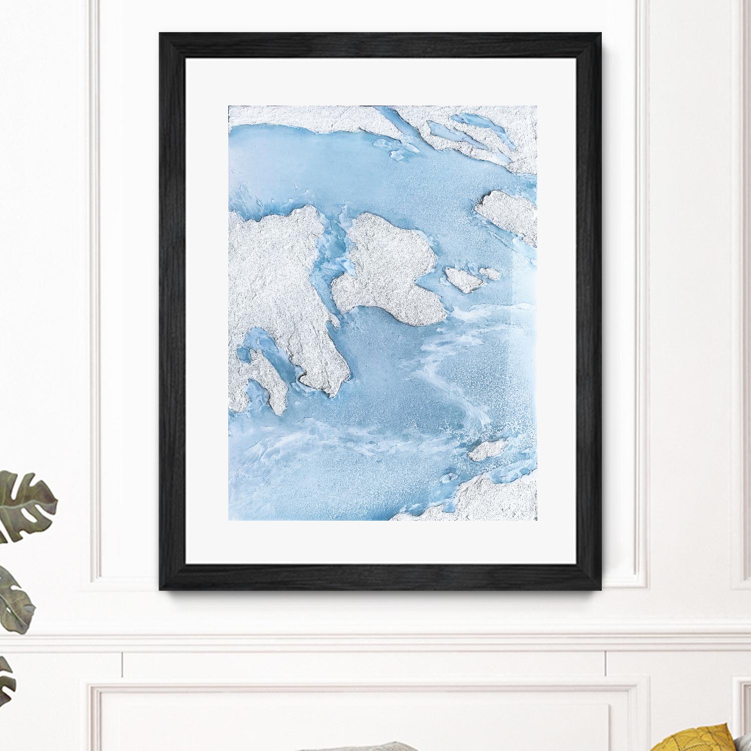 Purple Wave by Alyson Mccrink on GIANT ART - blue abstract liquide