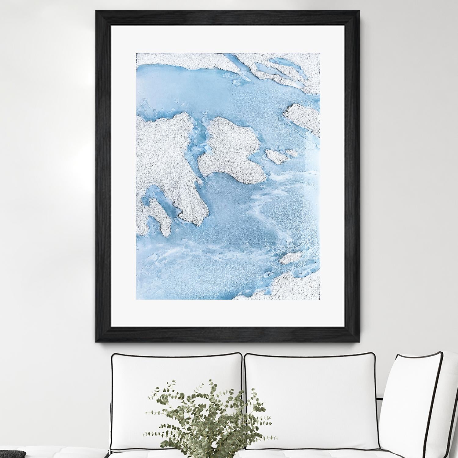 Purple Wave by Alyson Mccrink on GIANT ART - blue abstract liquide