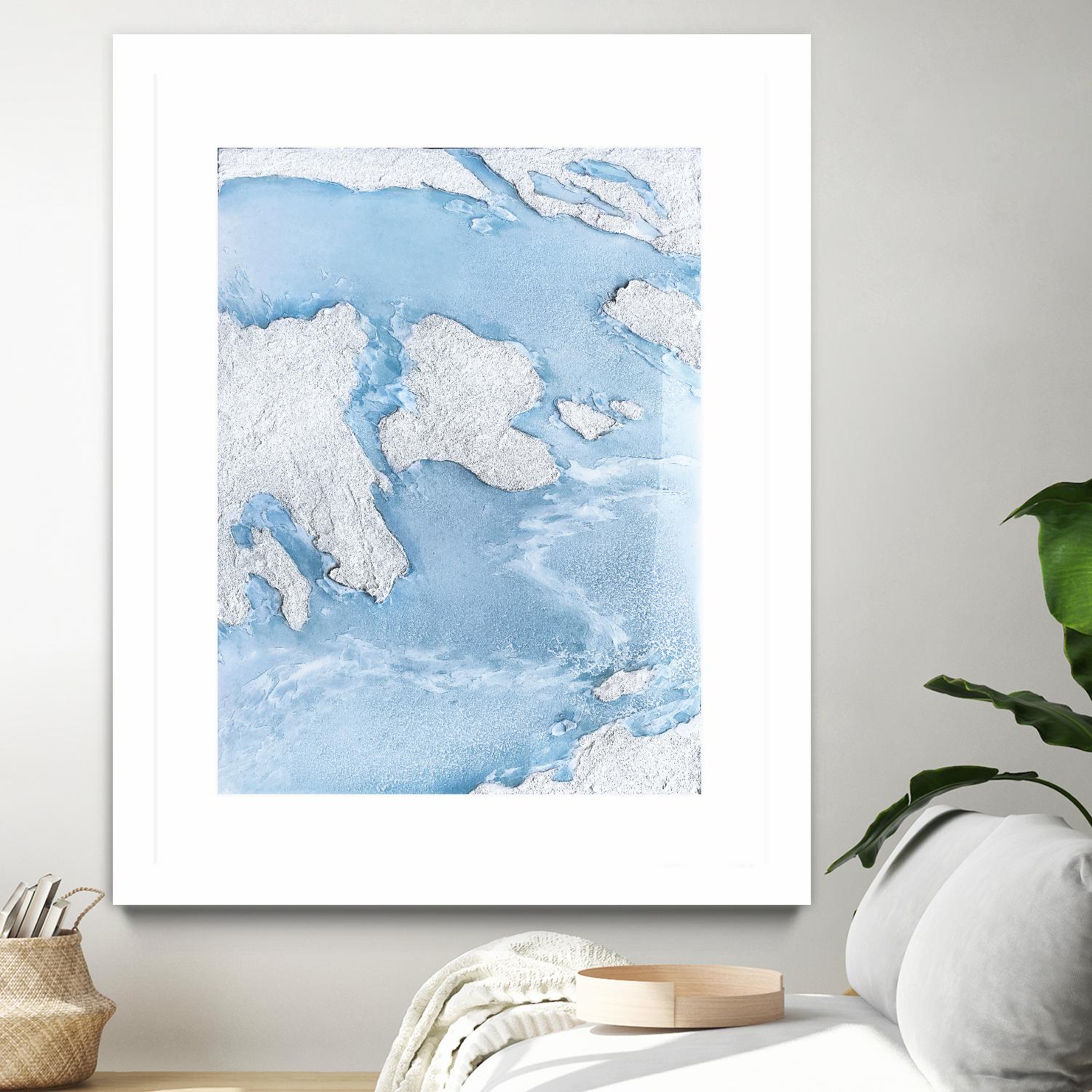 Purple Wave by Alyson Mccrink on GIANT ART - blue abstract liquide