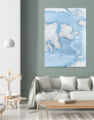 Purple Wave by Alyson Mccrink on GIANT ART - blue abstract liquide