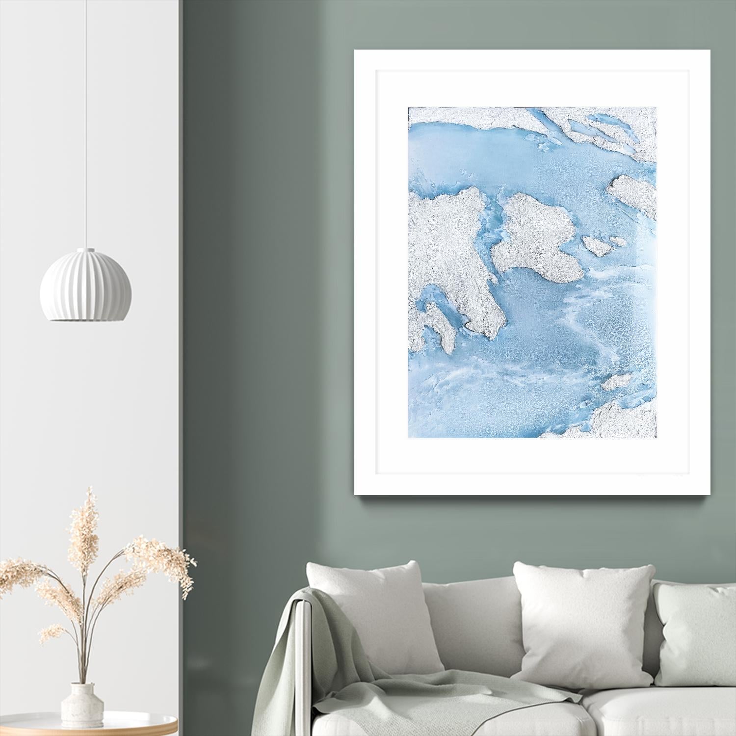 Purple Wave by Alyson Mccrink on GIANT ART - blue abstract liquide