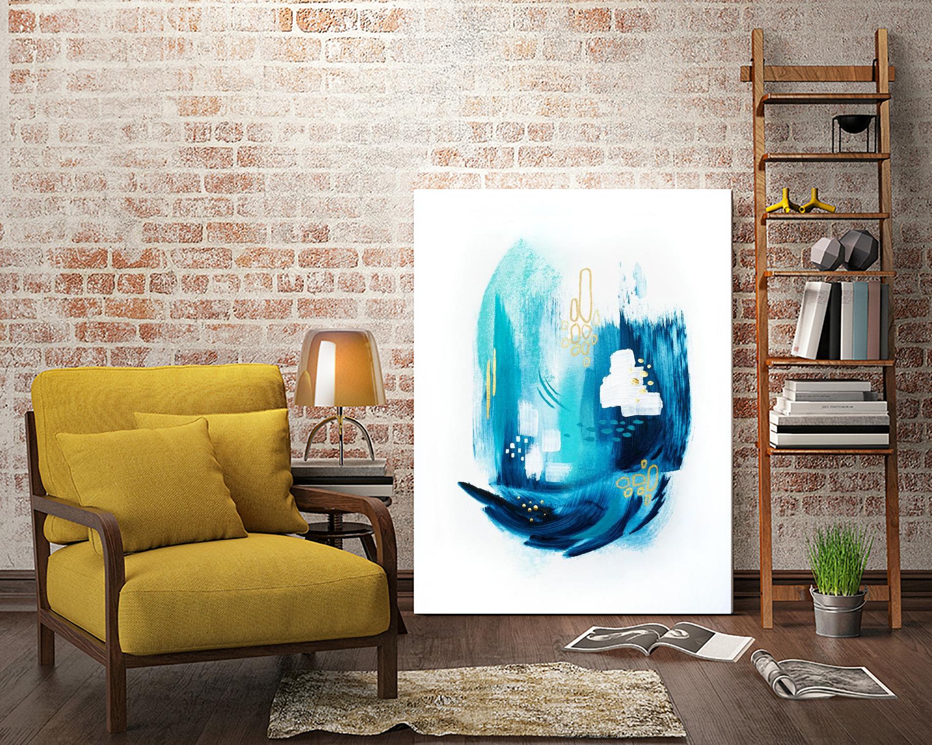 Volcano Sparkle by Alyson Mccrink on GIANT ART - gold abstract eau