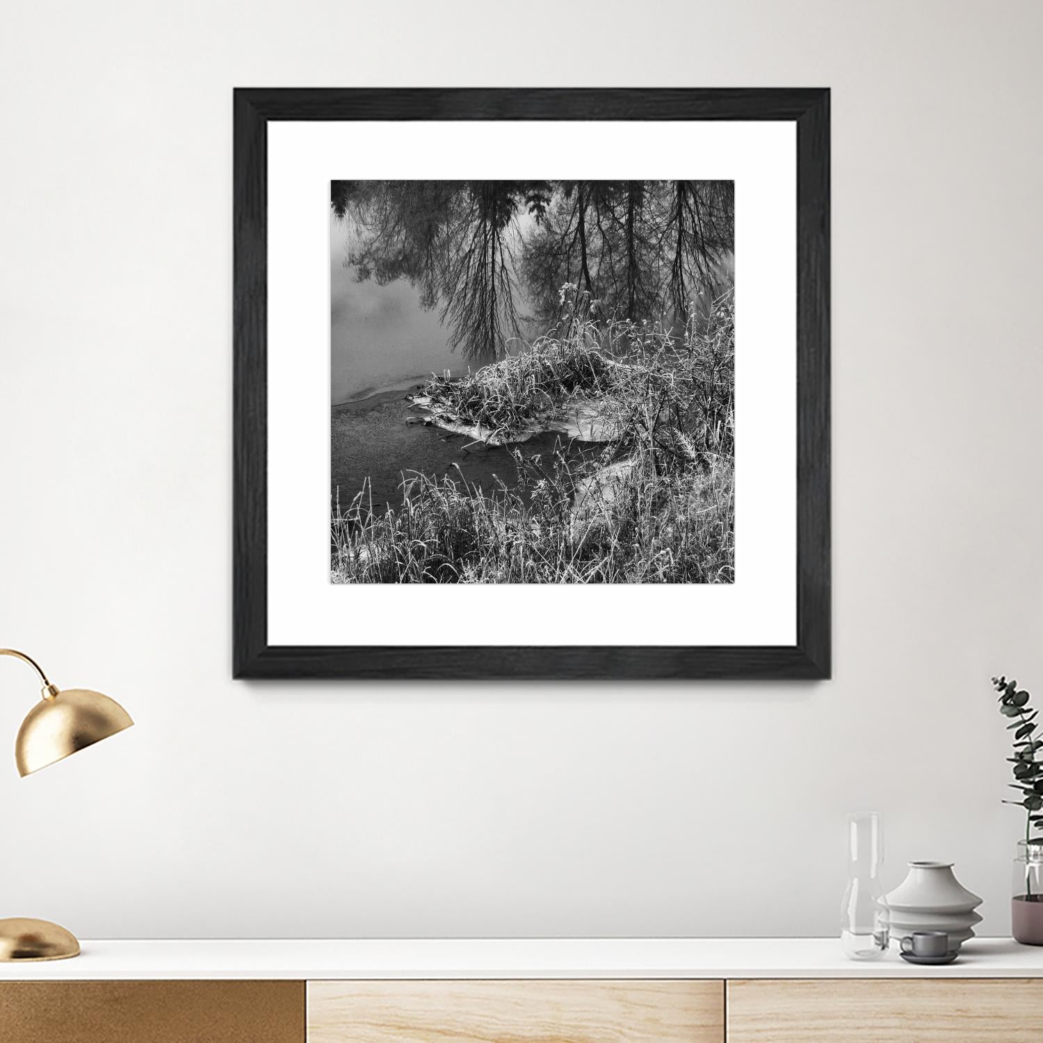 First Frost II by Jean-François Dupuis on GIANT ART - white black & white reflection