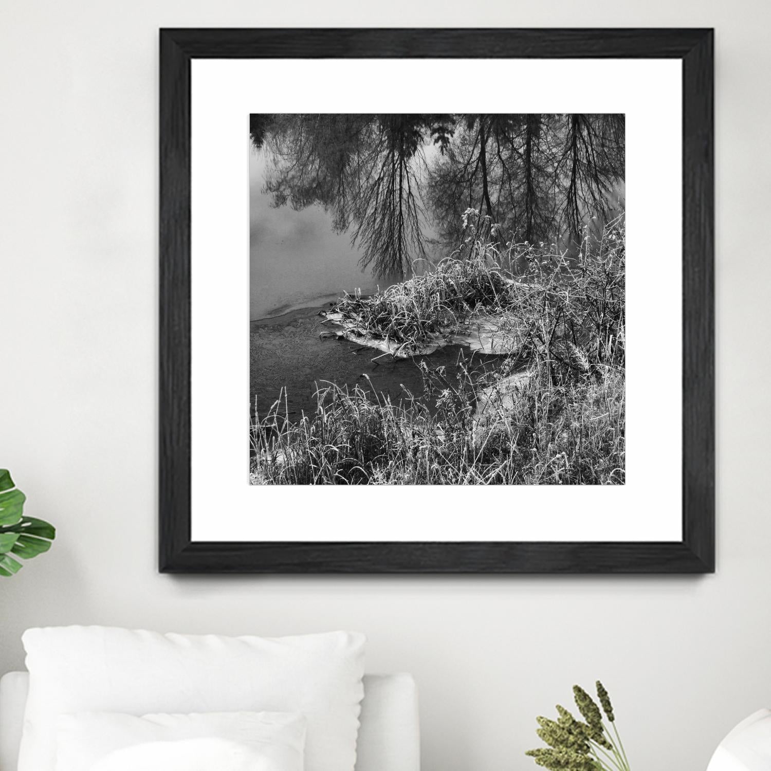 First Frost II by Jean-François Dupuis on GIANT ART - white black & white reflection