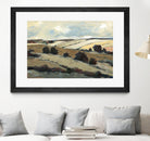 Serene Landscape 1 by Jacques Clement on GIANT ART - beige landscape champs