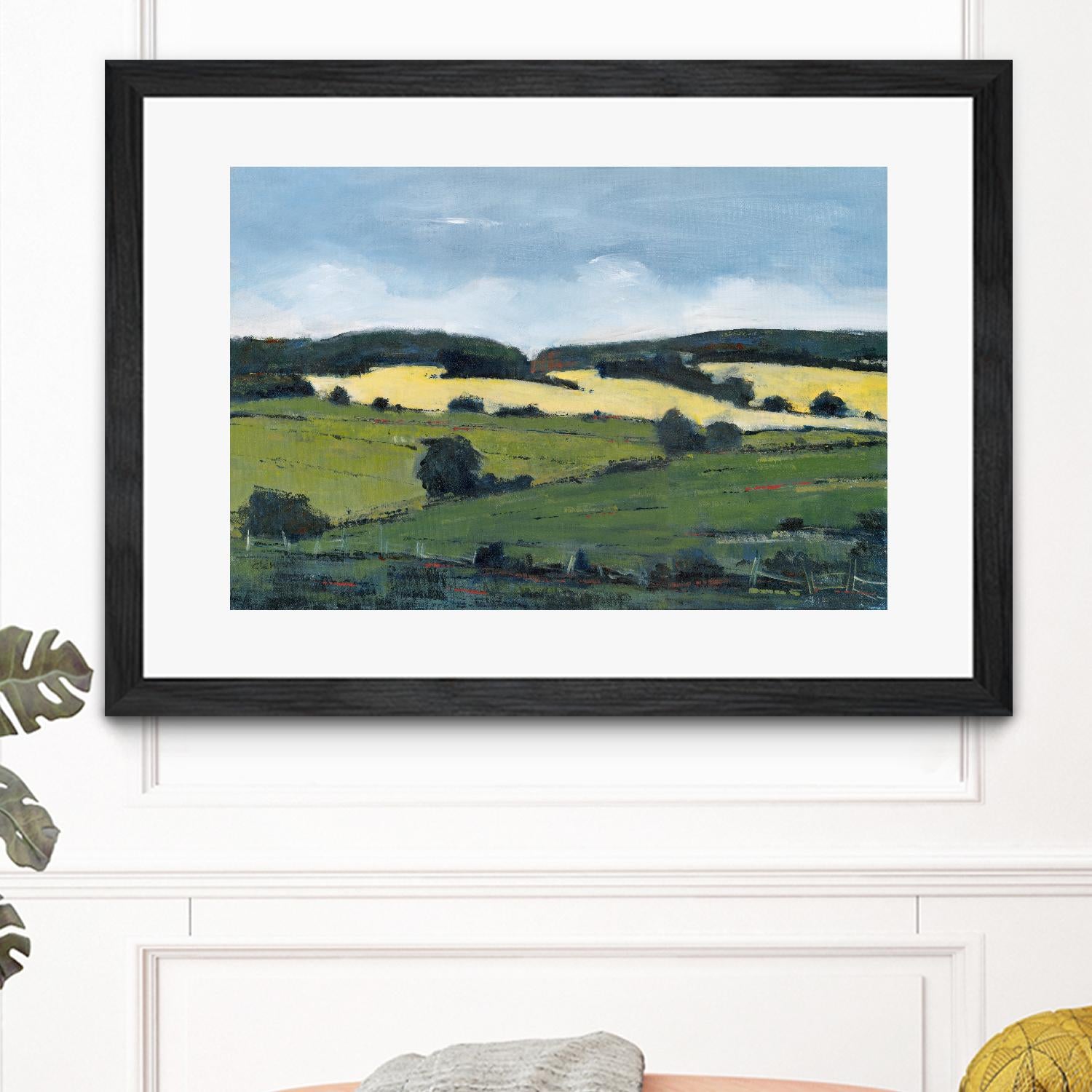 Serene Landscape 2 by Jacques Clement on GIANT ART - green landscape