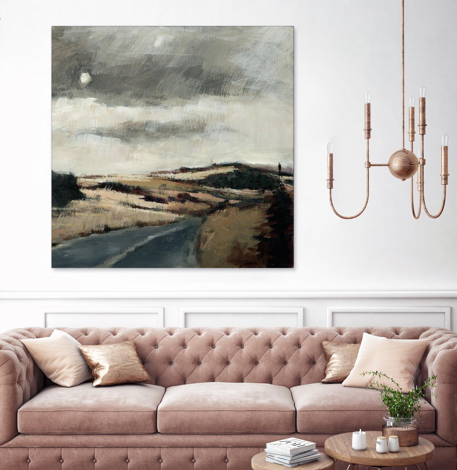 Serene Landscape 3 by Jacques Clement on GIANT ART - beige landscape path
