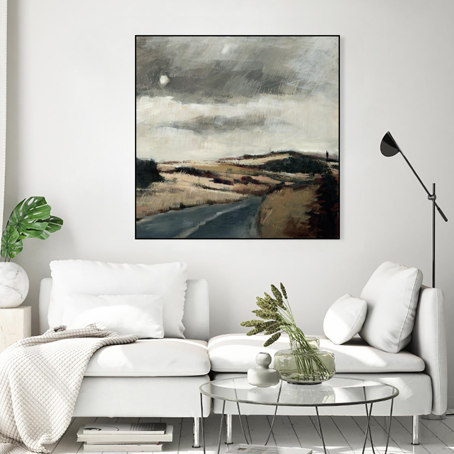Serene Landscape 3 by Jacques Clement on GIANT ART - beige landscape path