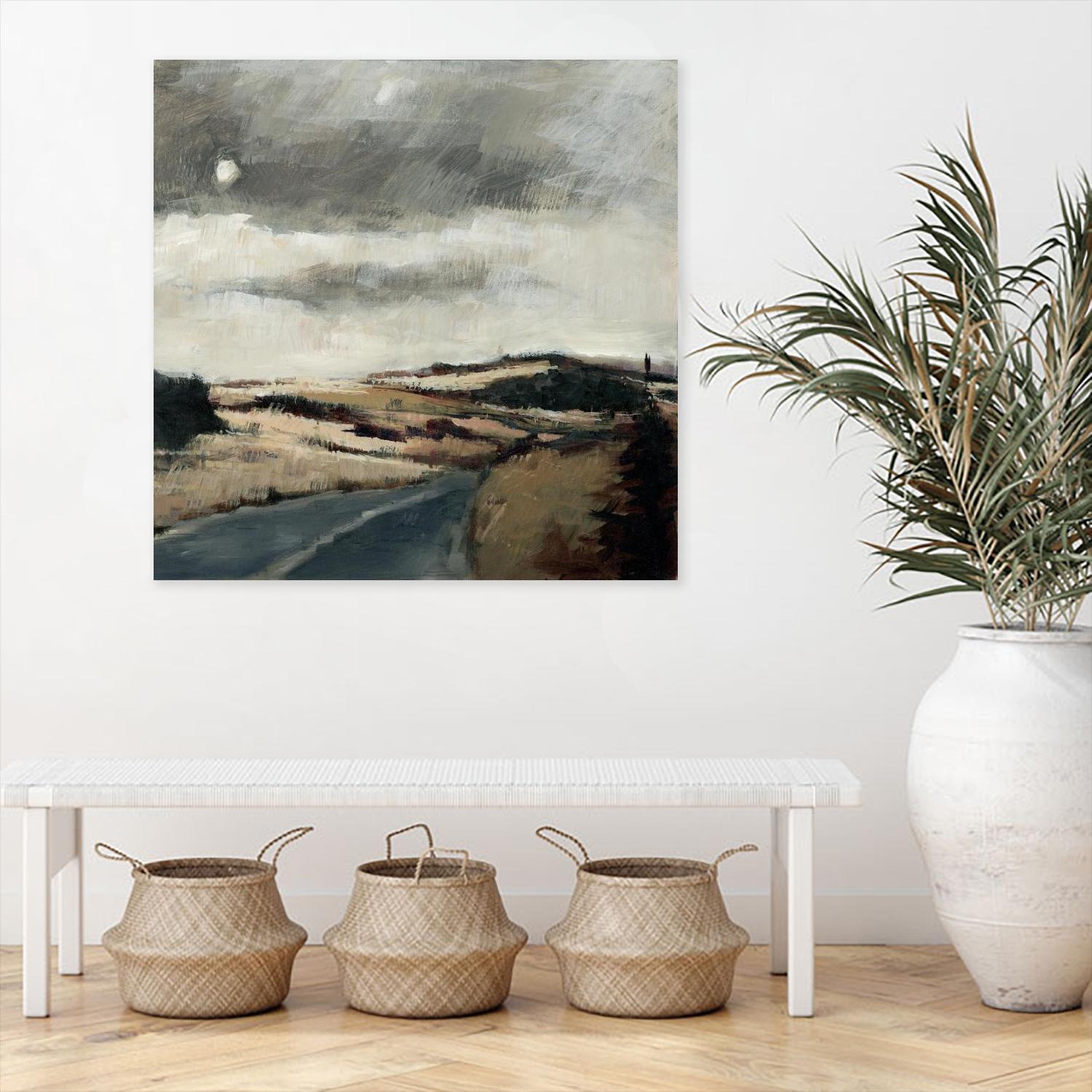 Serene Landscape 3 by Jacques Clement on GIANT ART - beige landscape artistes du québec