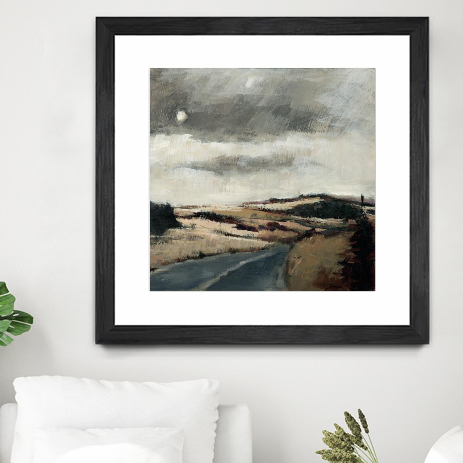 Serene Landscape 3 by Jacques Clement on GIANT ART - beige landscape path