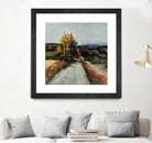 Serene Landscape 4 by Jacques Clement on GIANT ART - orange landscape path