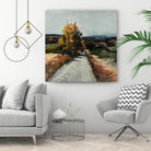 Serene Landscape 4 by Jacques Clement on GIANT ART - orange landscape path